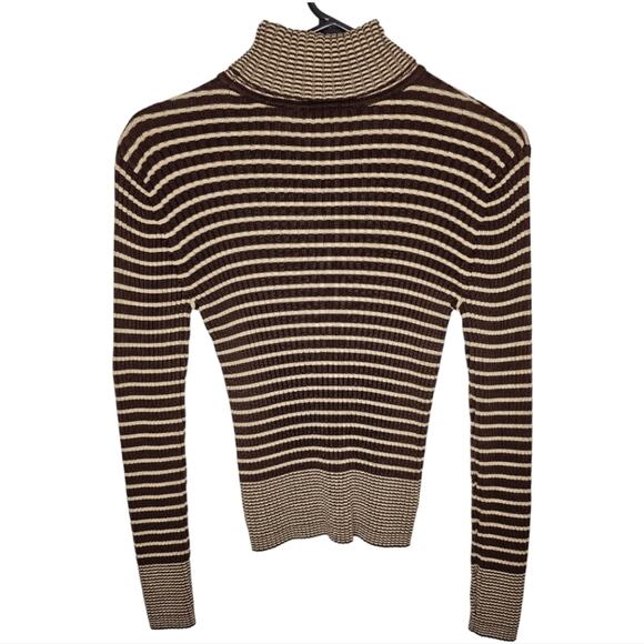 Hasting & Smith 2 Striped Turtlenecks Long Sleeve Sweater Sm Made in Australia - Picture 7 of 11